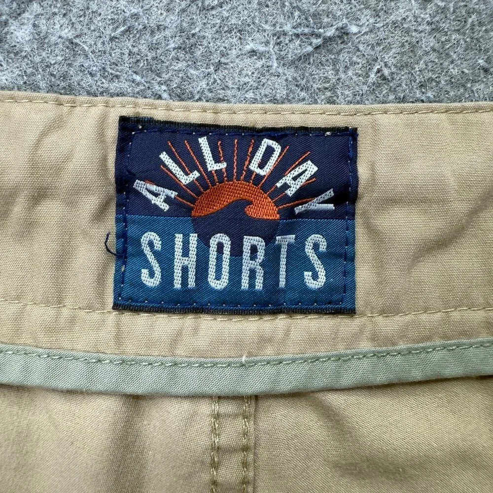 Faherty All Day Shorts Drawstring Men 36 Beige Stretch 9